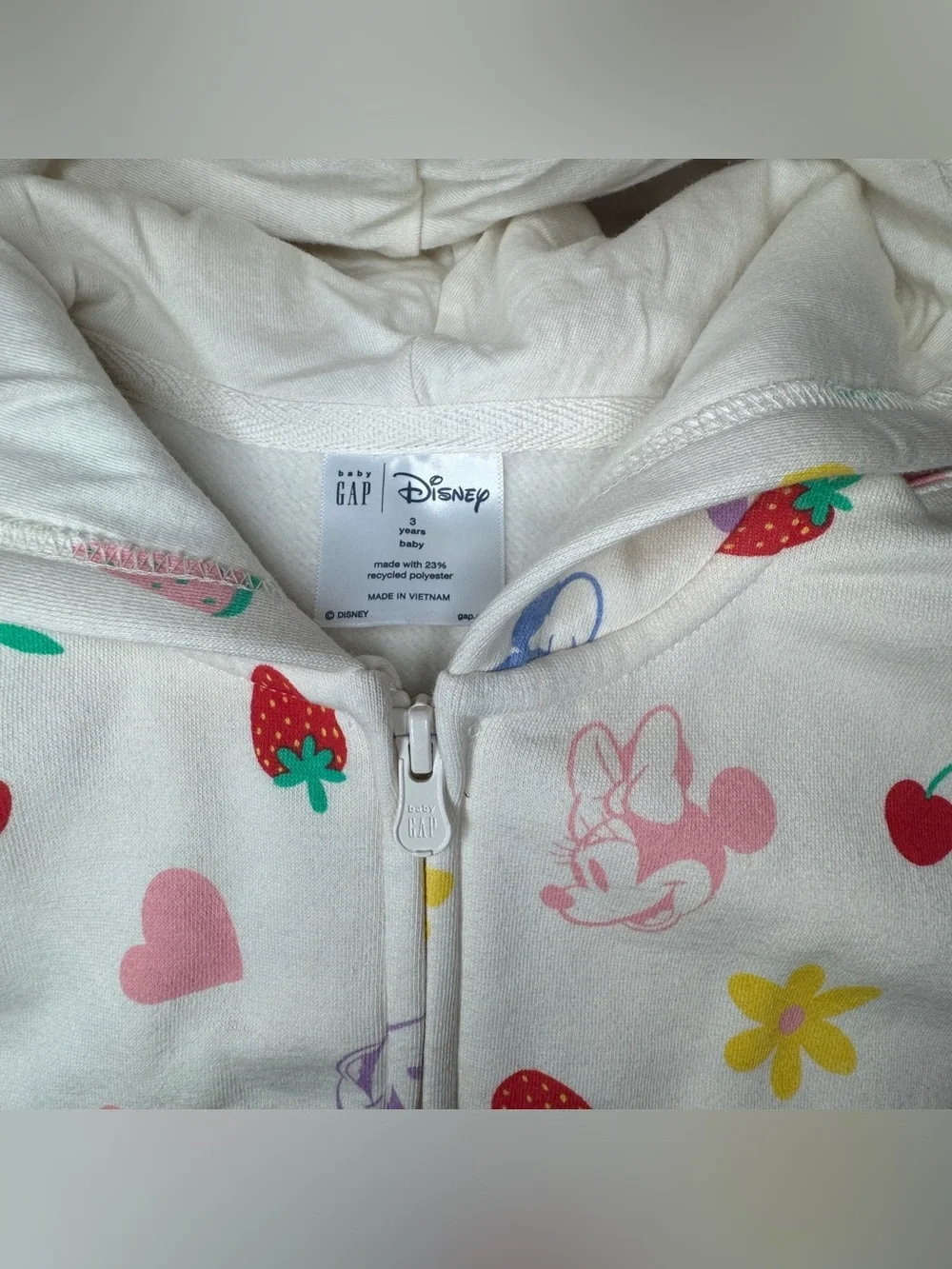 🆕 NWT Baby GAP x Disney Minnie Hooded Zip-Up w/ Ears 🆕